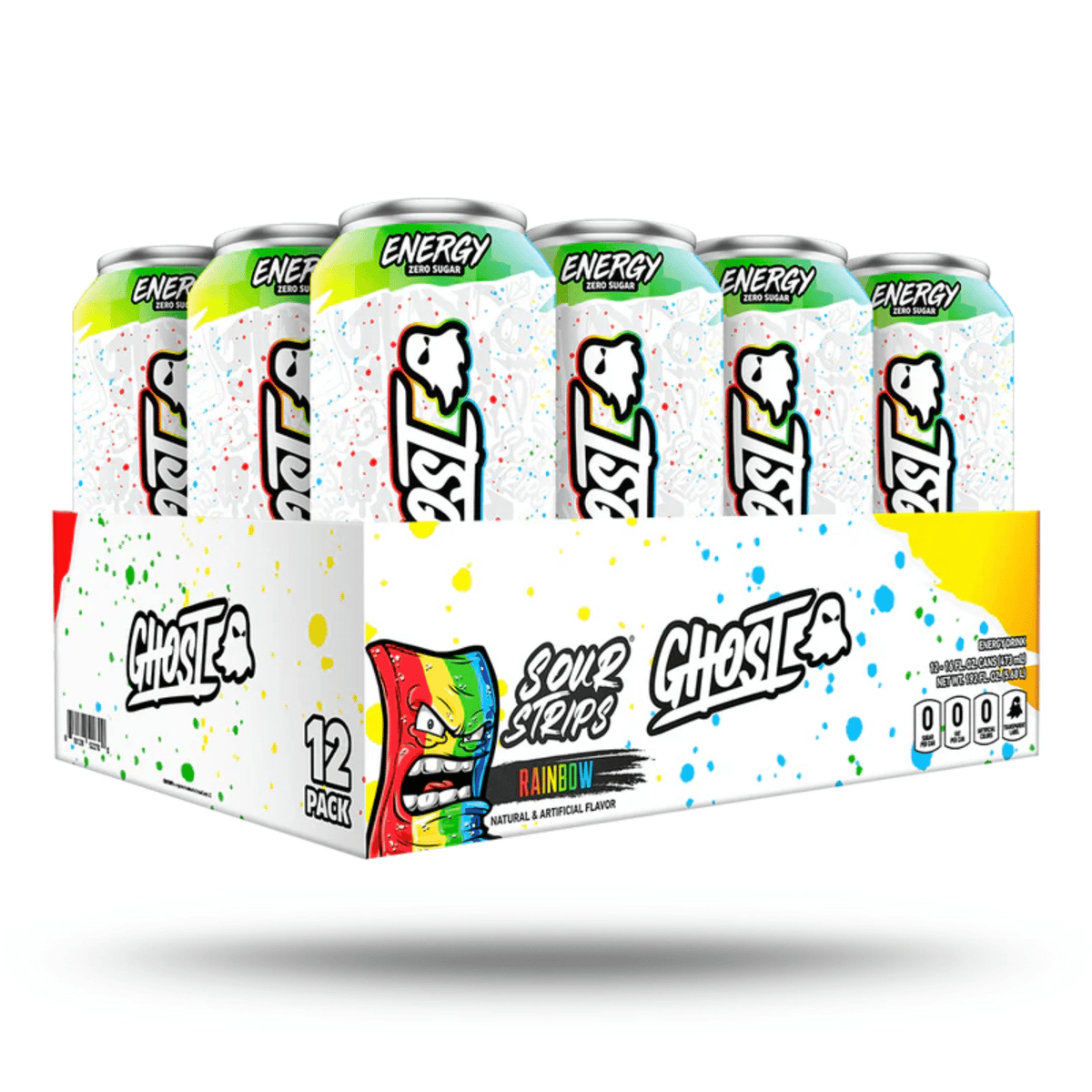 Ghost Energy, 12ct size, Sour Strips flavor