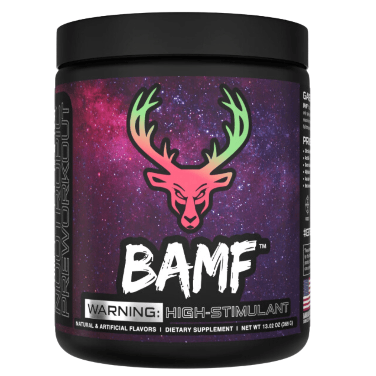 Das Labs BAMF pre-workout powder, 30sv size, Kiwi Strawberry flavor