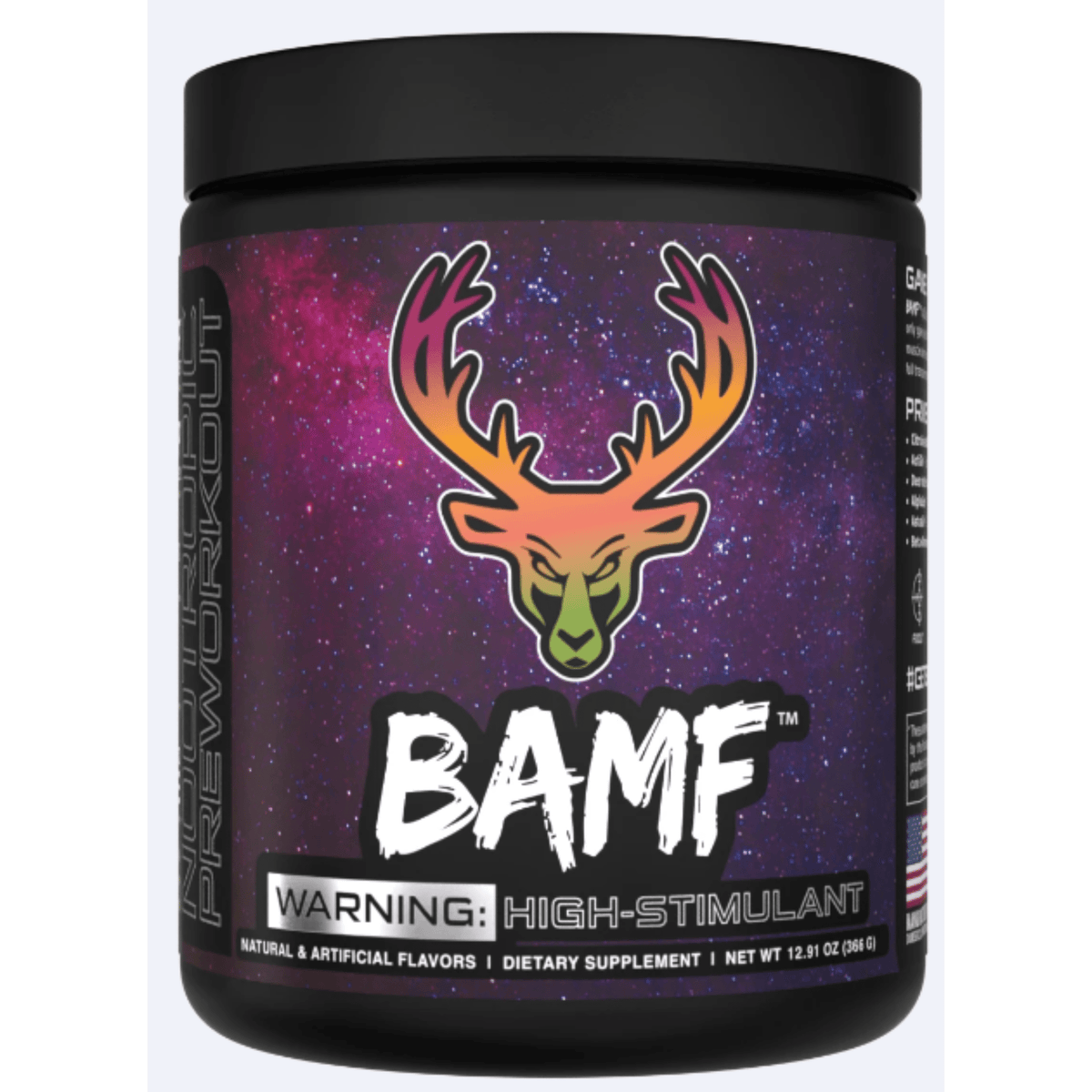 Das Labs BAMF pre-workout powder, 30sv size, POG flavor