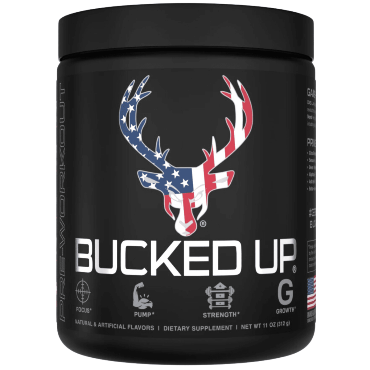Das Labs Bucked Up Pre-Workout, front of container