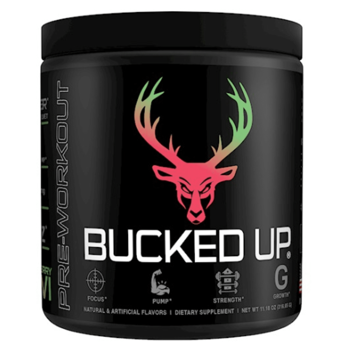 Bucked Up Pre-Workout, 30sv size, Strawberry Kiwi flavor