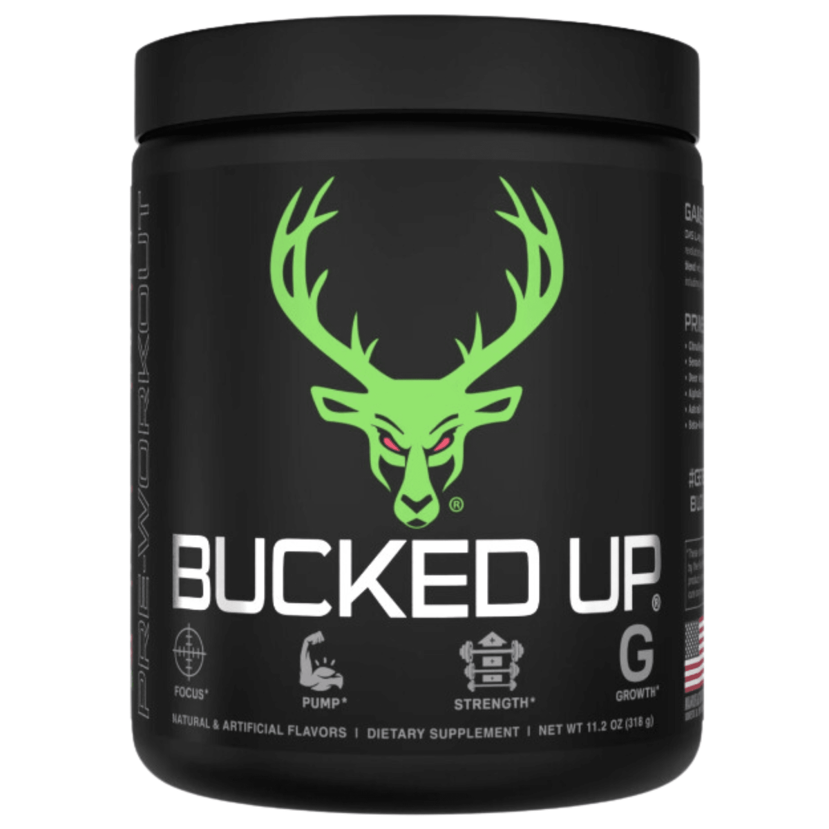Bucked Up Pre-Workout, 30sv size, Watermelon flavor