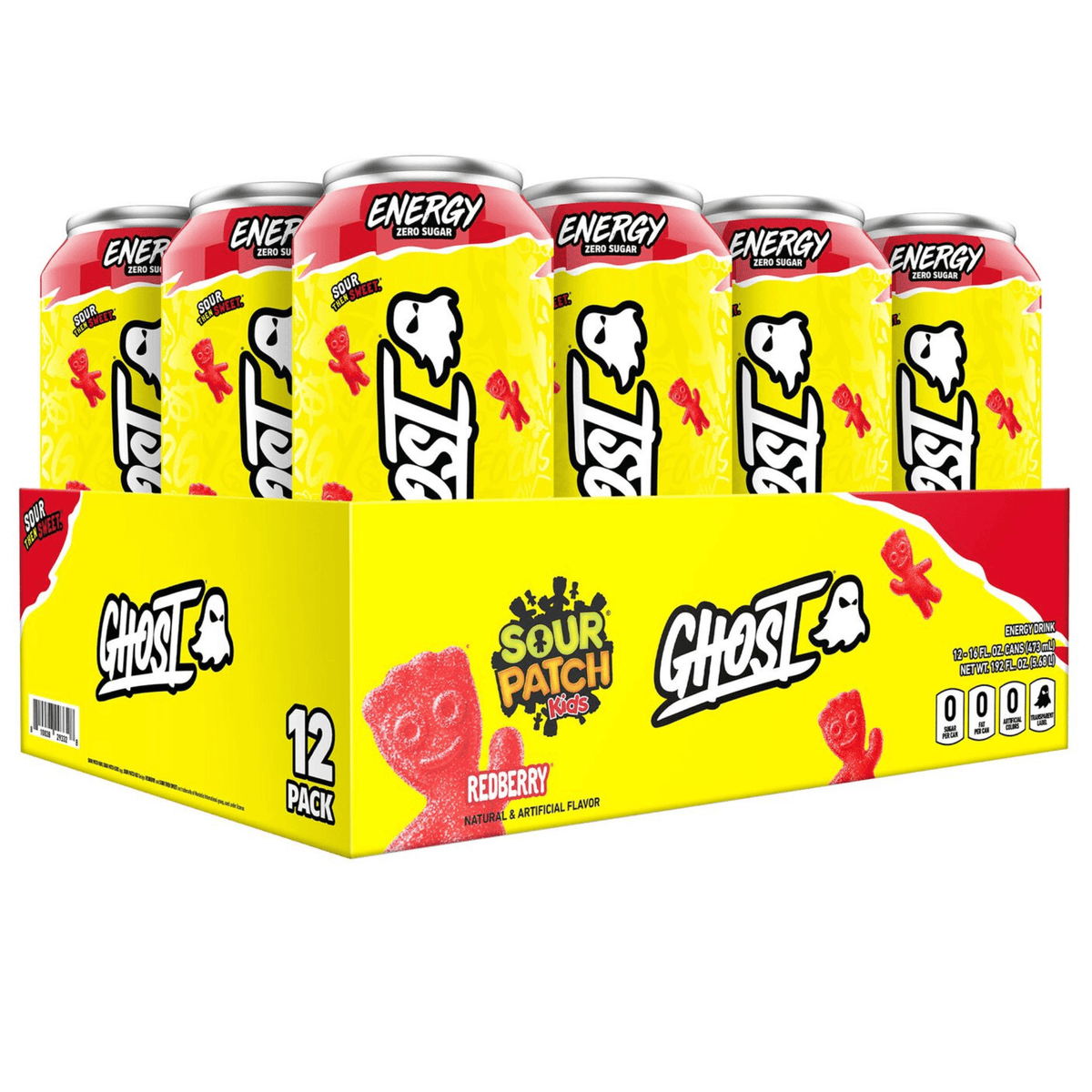 Ghost Energy, 12ct size, Redberry flavor