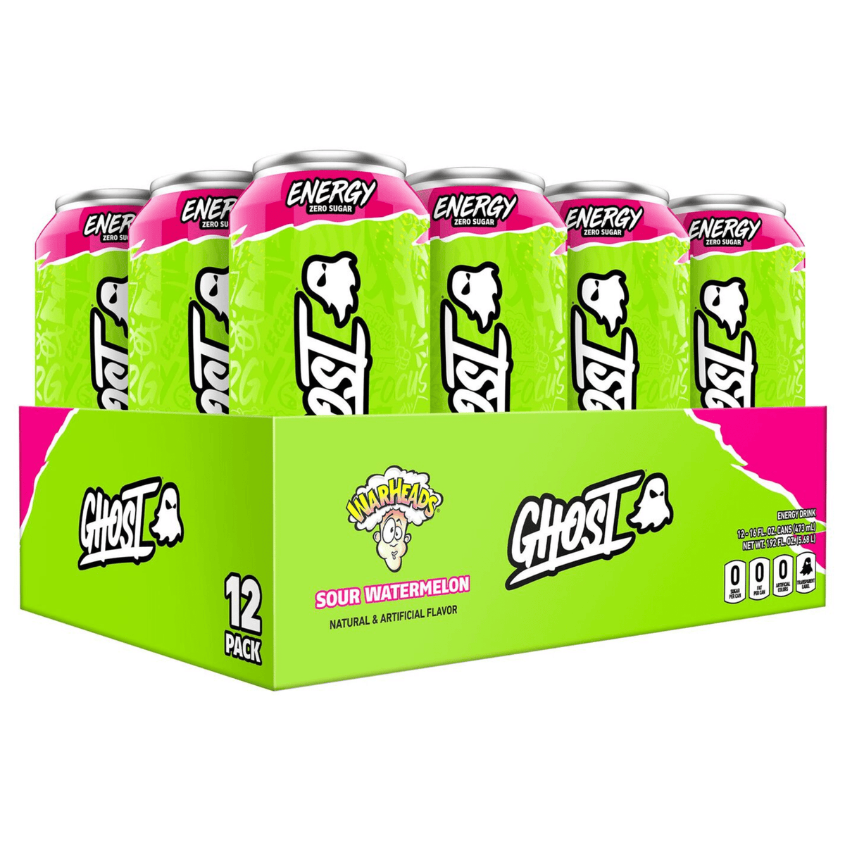 Ghost Energy, 12ct size, Sour Watermelon flavor