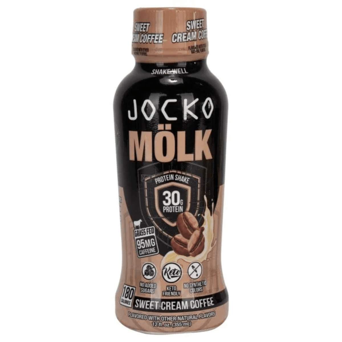 Jocko MÖLK Protein Shake, Single size, Sweet Cream Coffee flavor