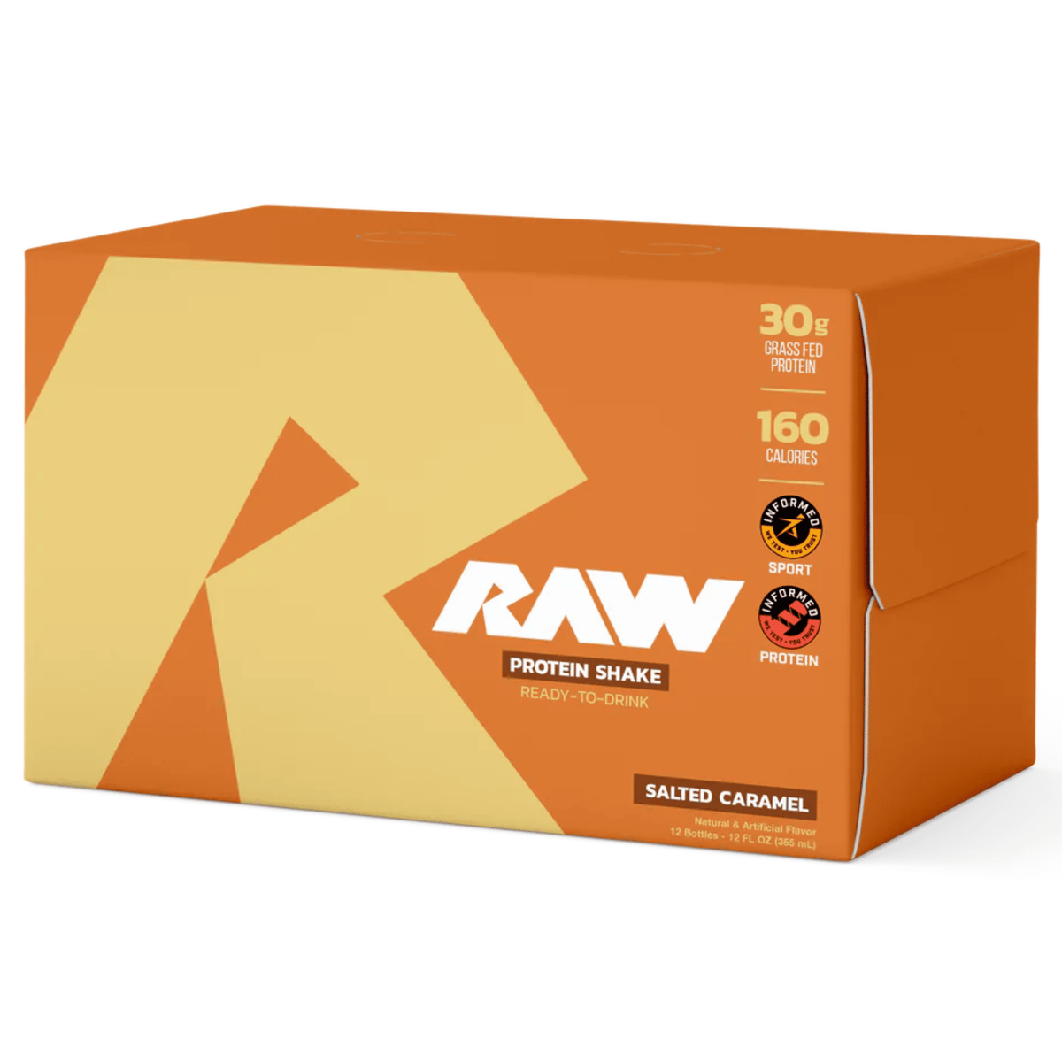 RAW Protein RTD, 12ct size, Salted Caramel flavor