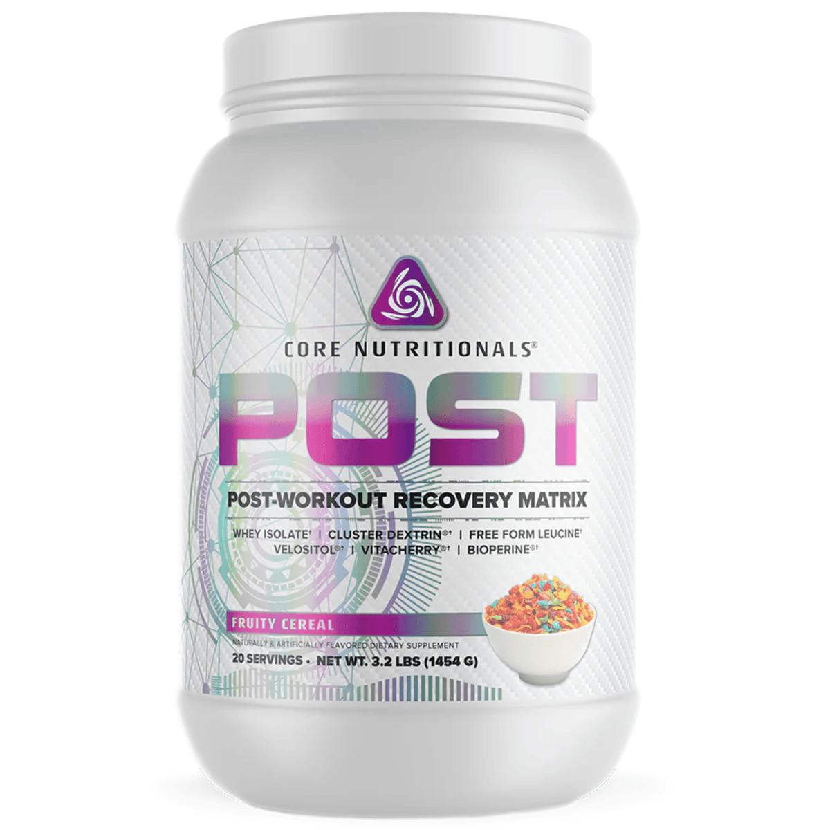 Core Nutritionals POST supplement, front of container