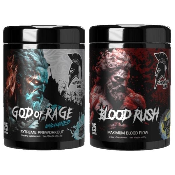 Centurion Labz Rage & Rush Stack supplement, front of container