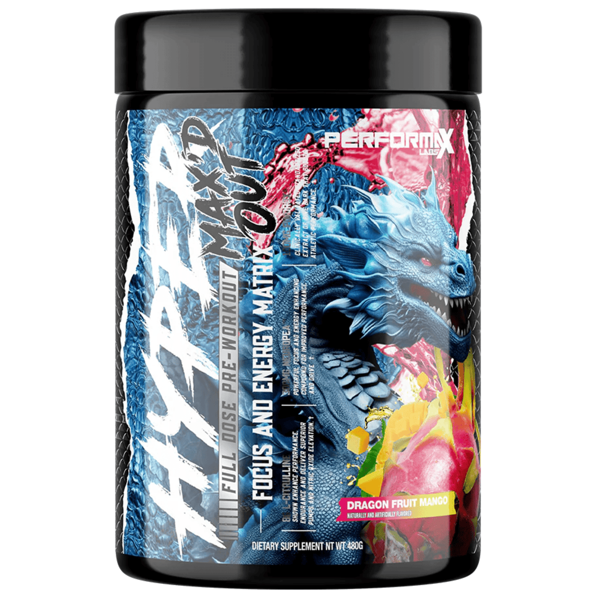 Performax HyperMax'd Out supplement facts panel