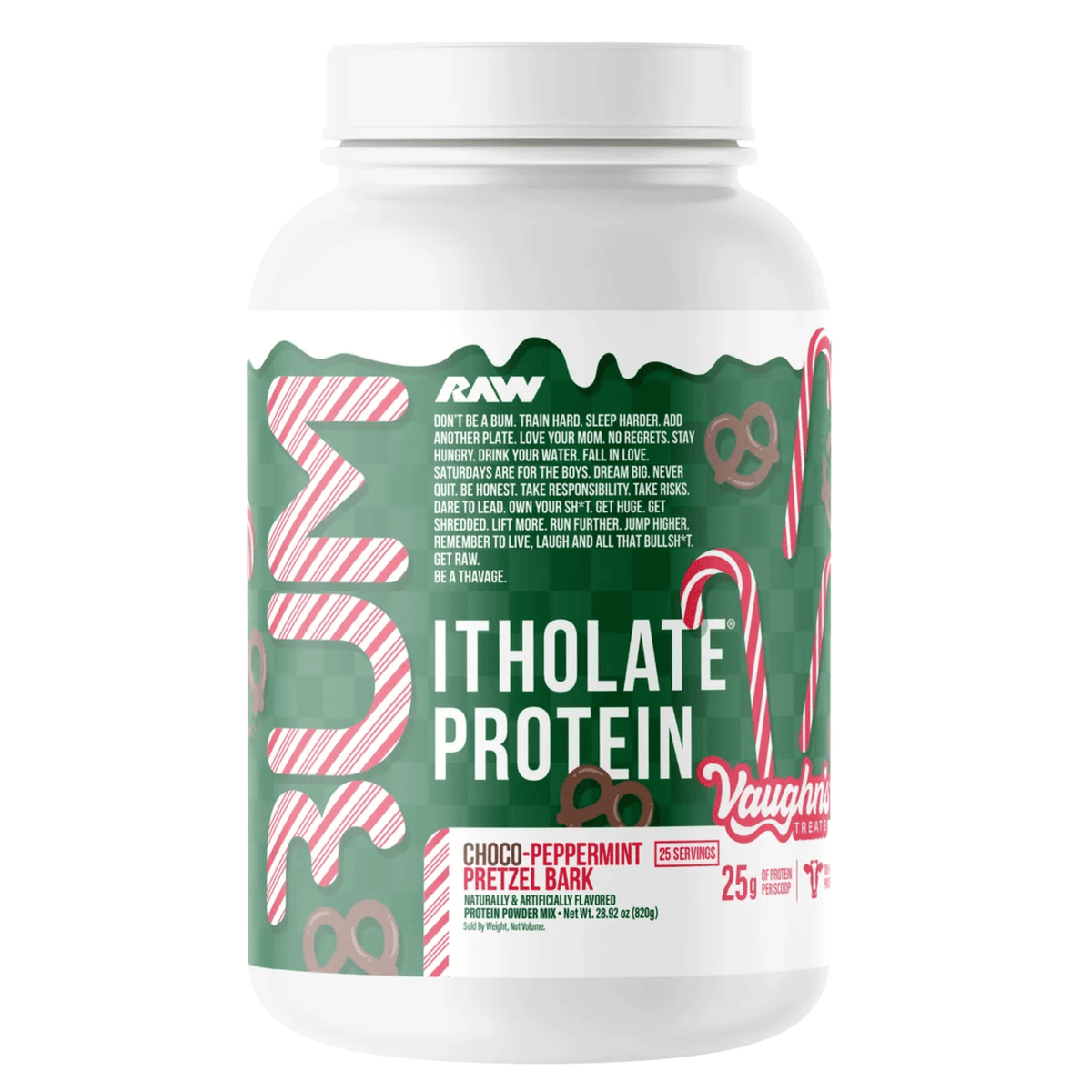 RAW CBUM Itholate supplement facts panel