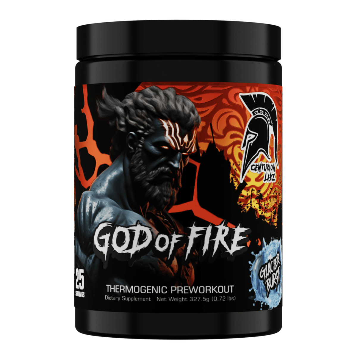 Centurion Labz God of Fire supplement facts panel