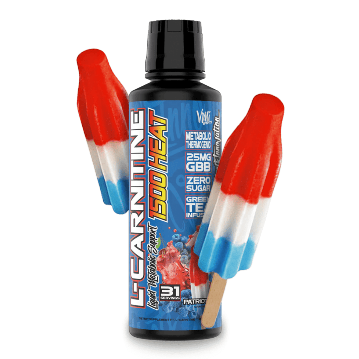 VMI L-Carnitine Liquid 1500 HEAT supplement facts panel