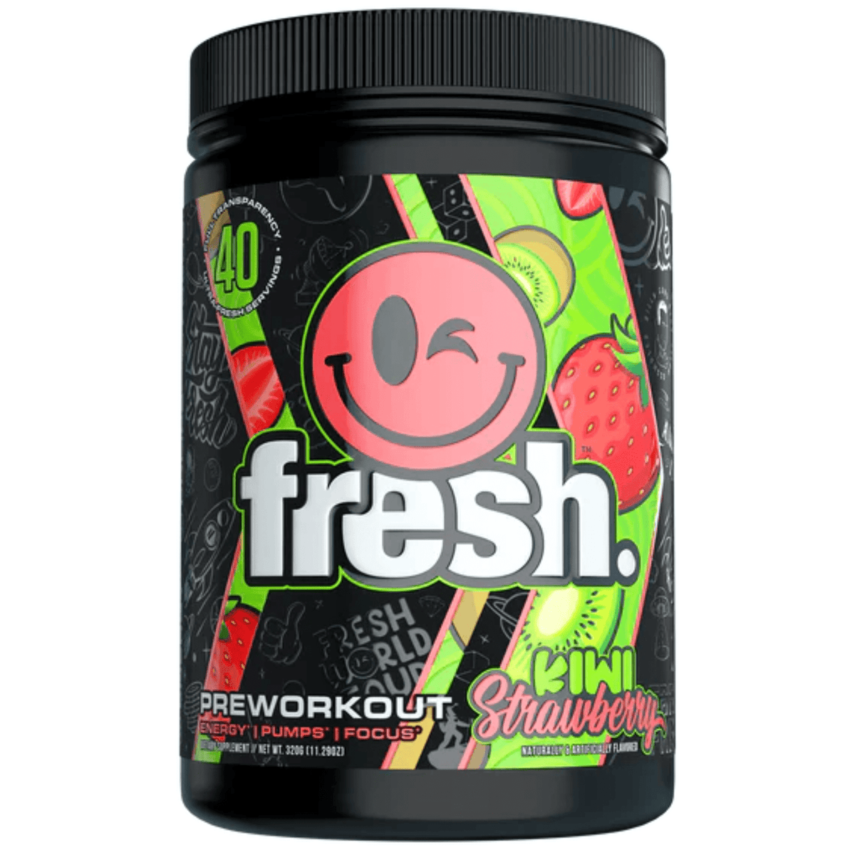 Fresh Supps Pre supplement facts panel