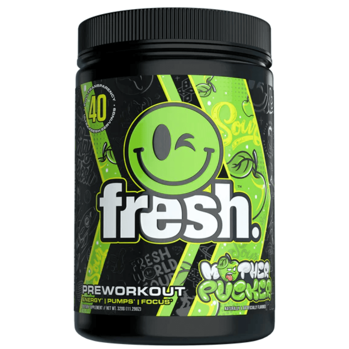 Fresh Supps Pre supplement facts panel