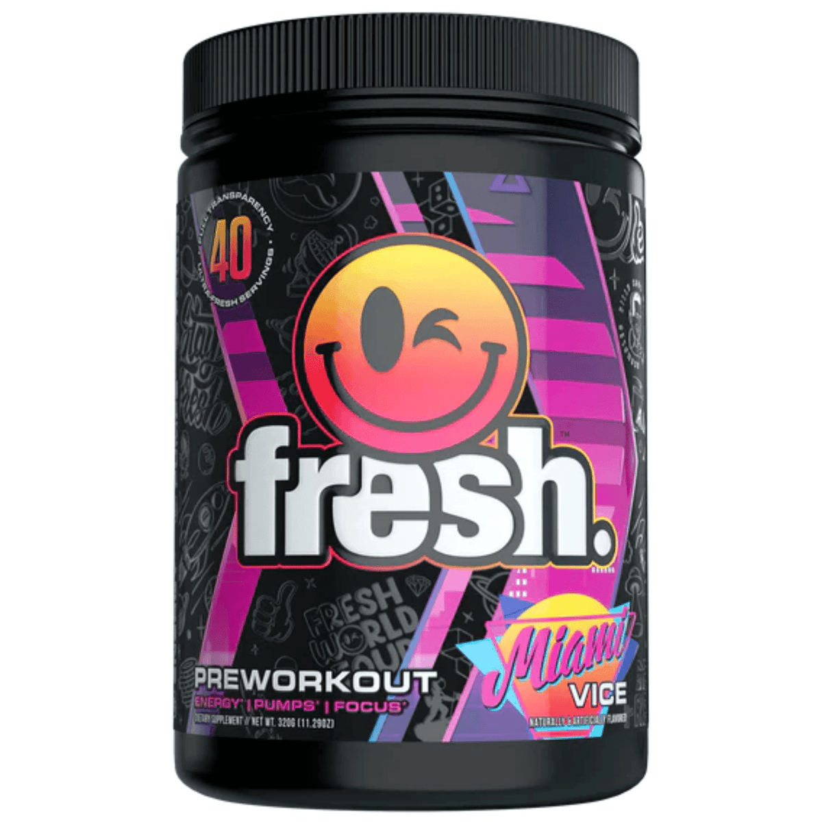 Fresh Supps Pre supplement facts panel