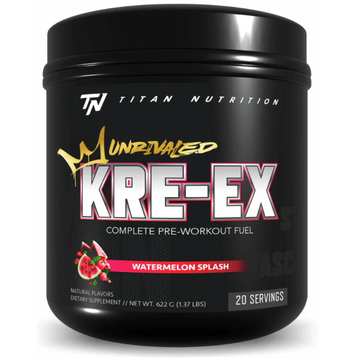 Titan Nutrition KRE-EX supplement facts panel