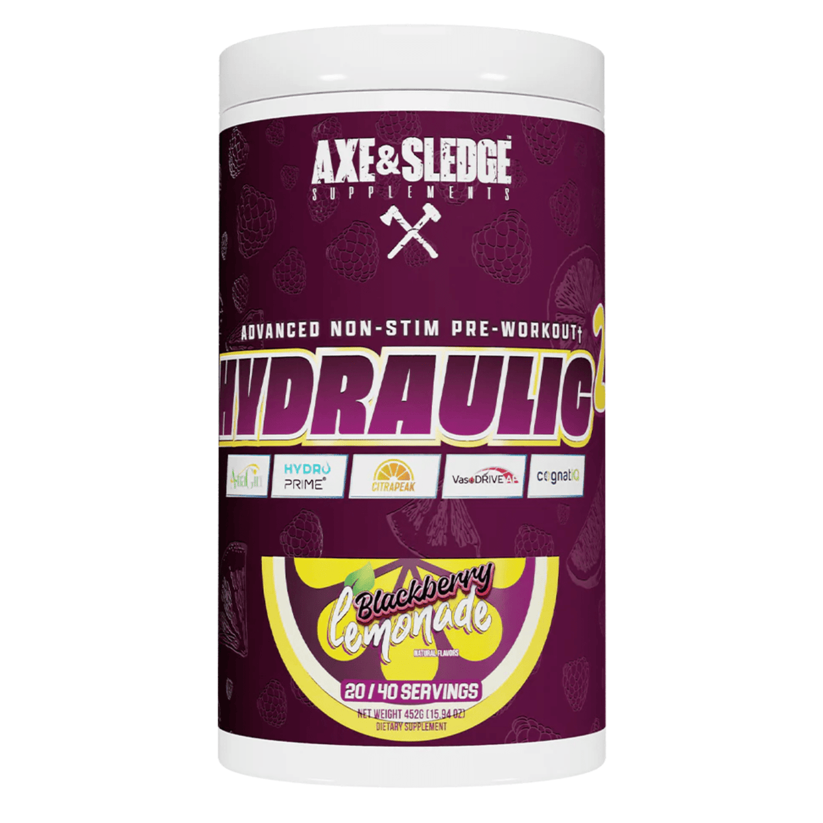 Axe & Sledge Hydraulic Pump supplement facts panel