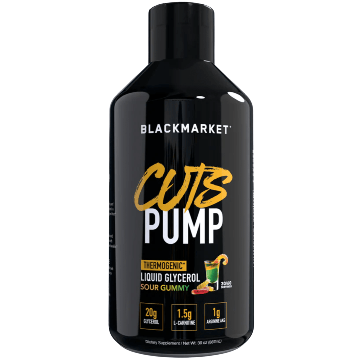 Black Market CUTS Pump supplement facts panel