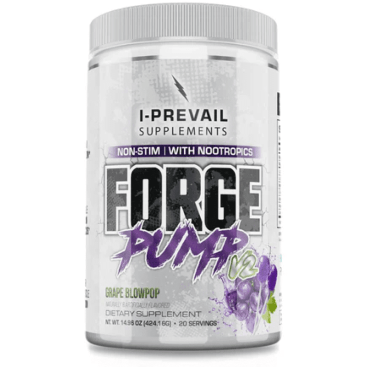 I-Prevail Forge Pump V2 pump powder, front of container