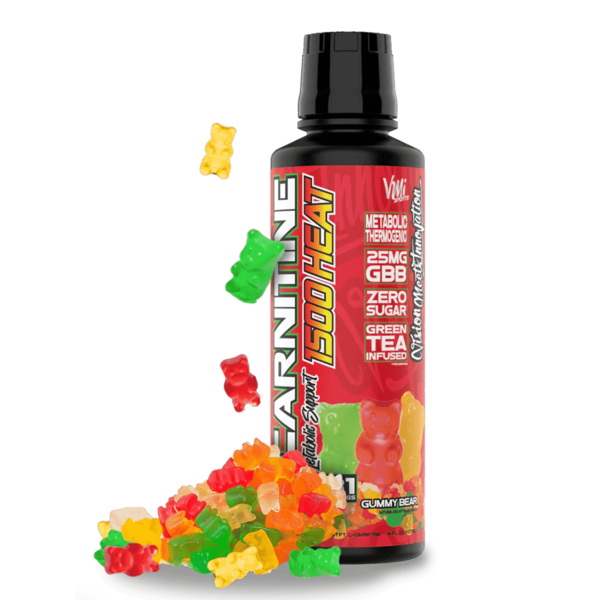 VMI L-Carnitine Liquid 1500 HEAT supplement facts panel