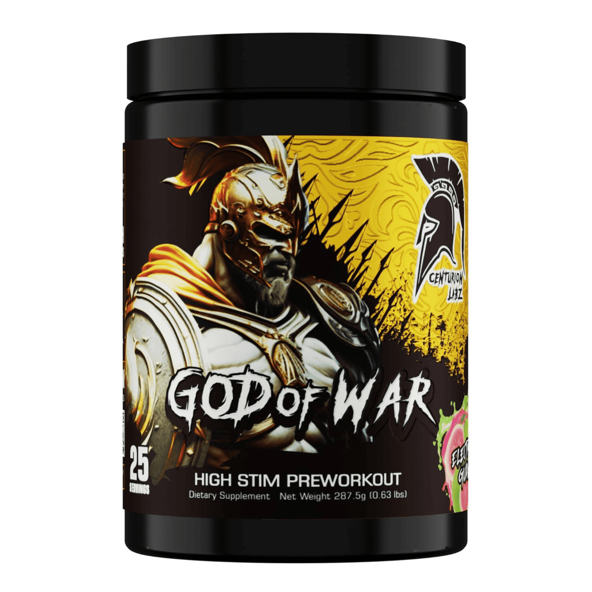 Centurion Labz God of War pre-workout powder, Electric Guava flavor