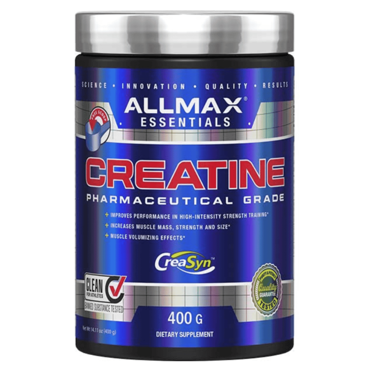 AllMax Creatine Monohydrate, 400g size, Unflavored flavor