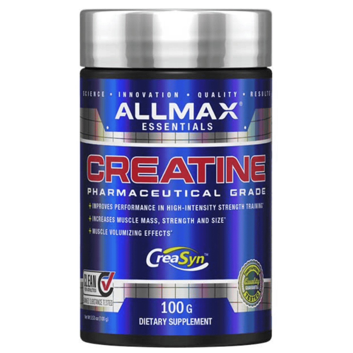 AllMax Creatine Monohydrate, front of container