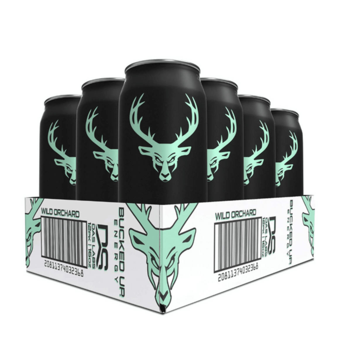 Bucked Up Energy, front of container
