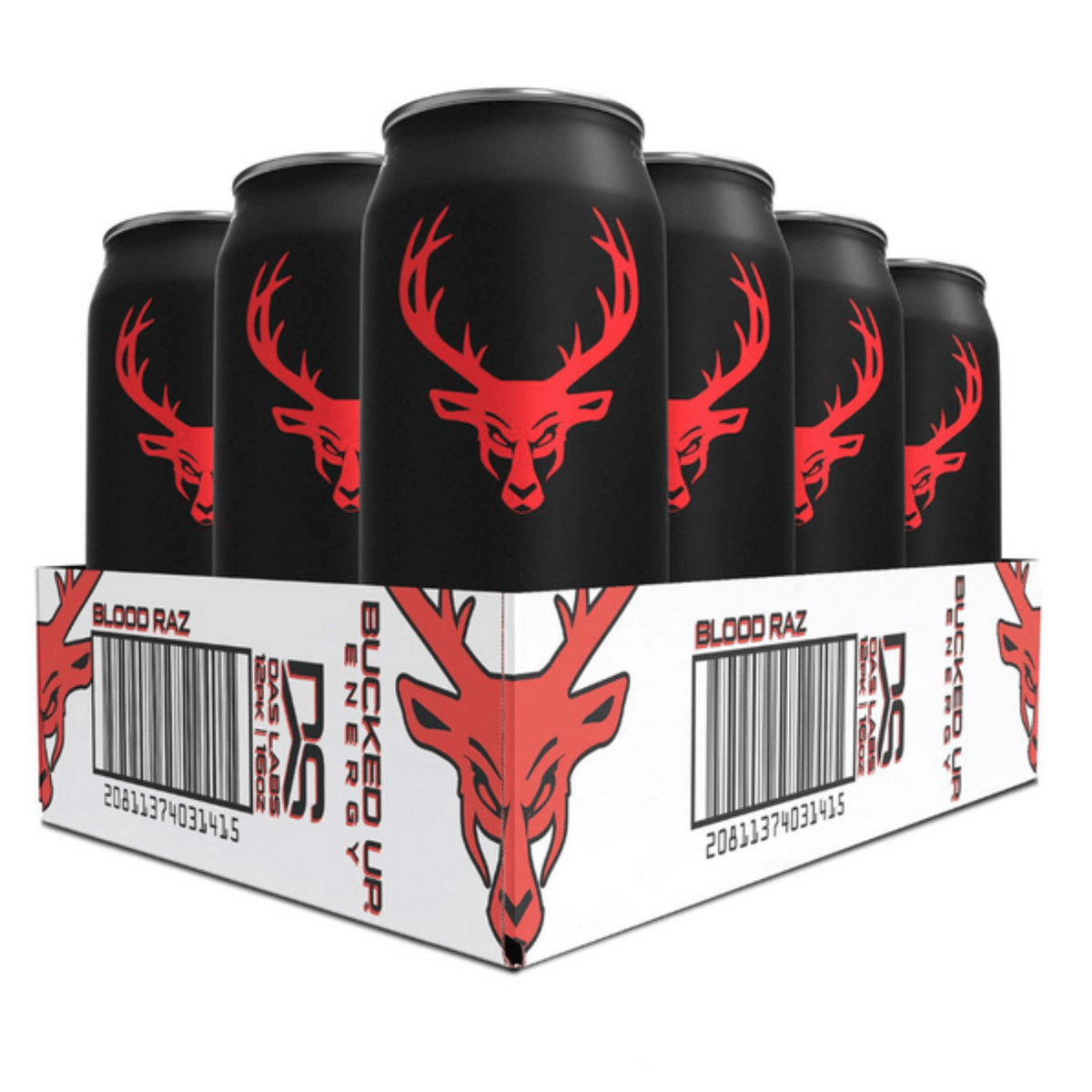Bucked Up Energy, 12ct size, Blood Razz flavor