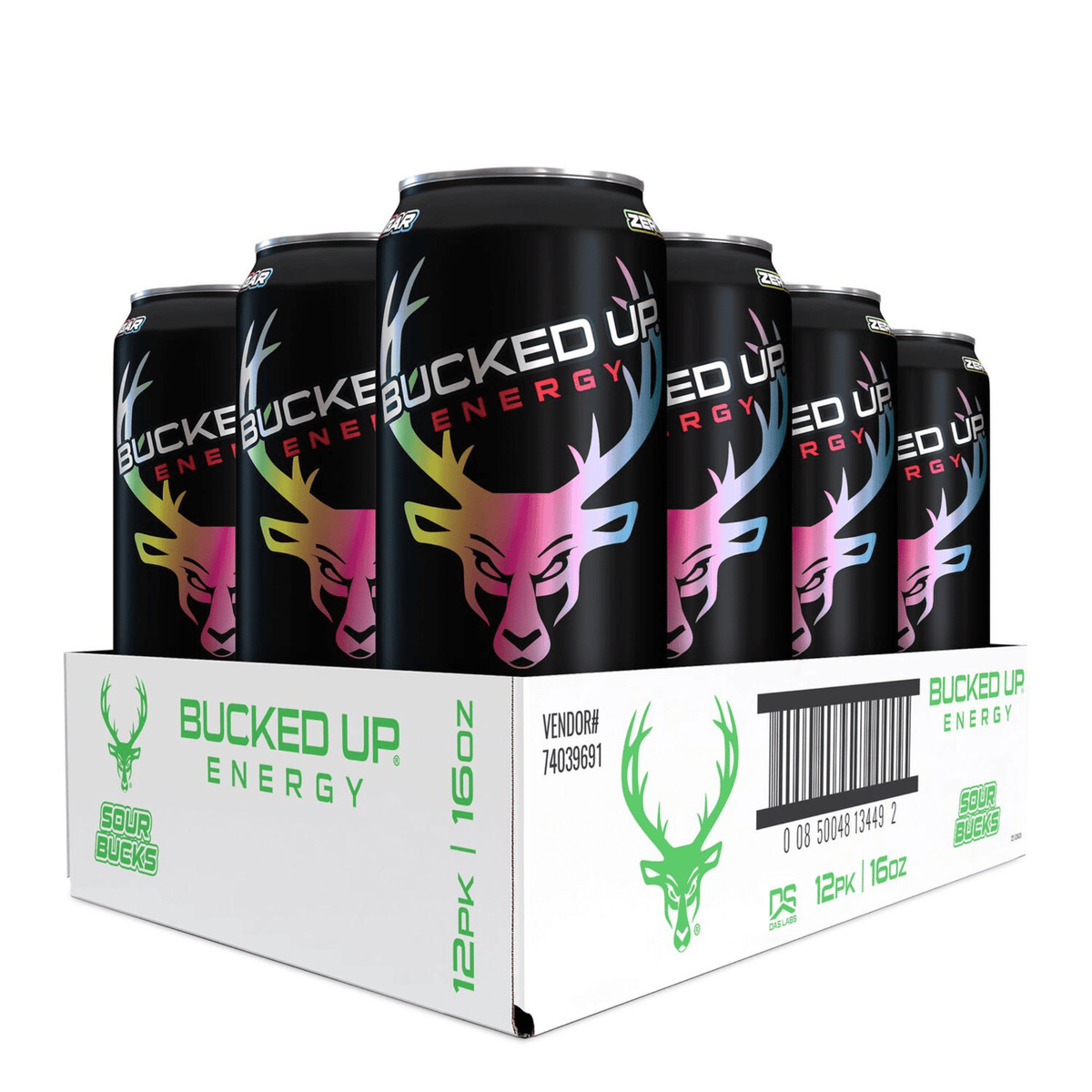 Bucked Up Energy, 12ct size, Sour Bucks flavor