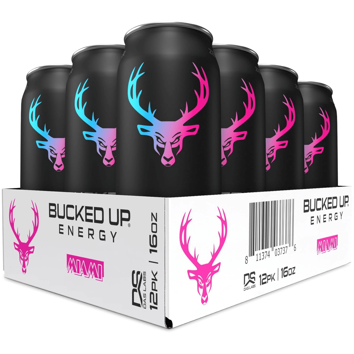 Bucked Up Energy, 12ct size, Miami flavor