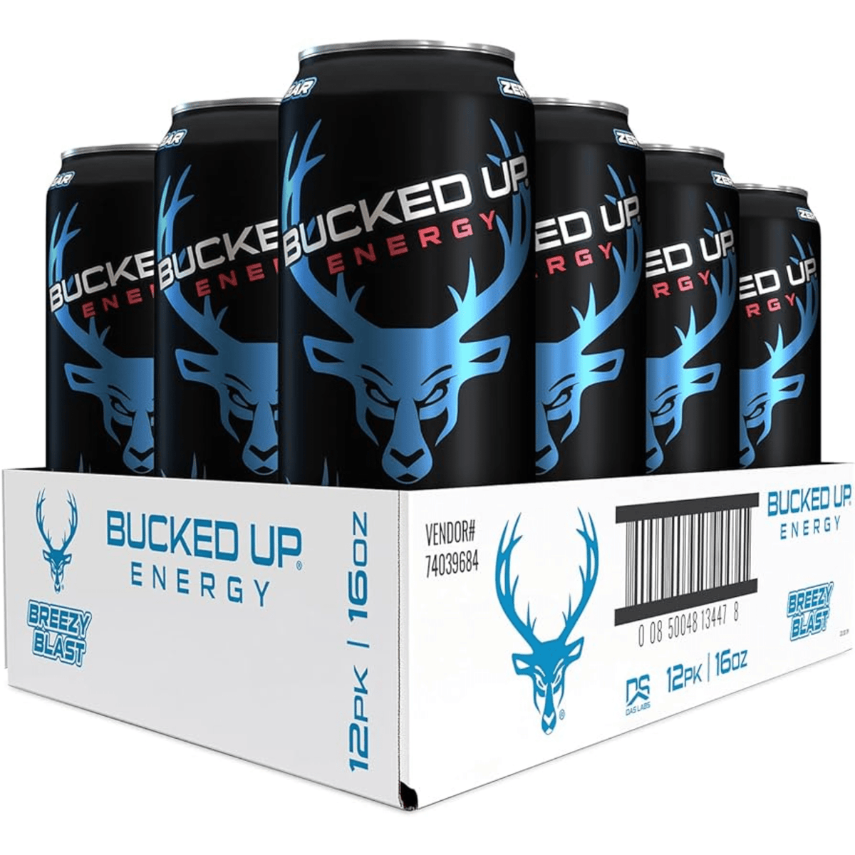 Bucked Up Energy, 12ct size, Breezy Blast flavor