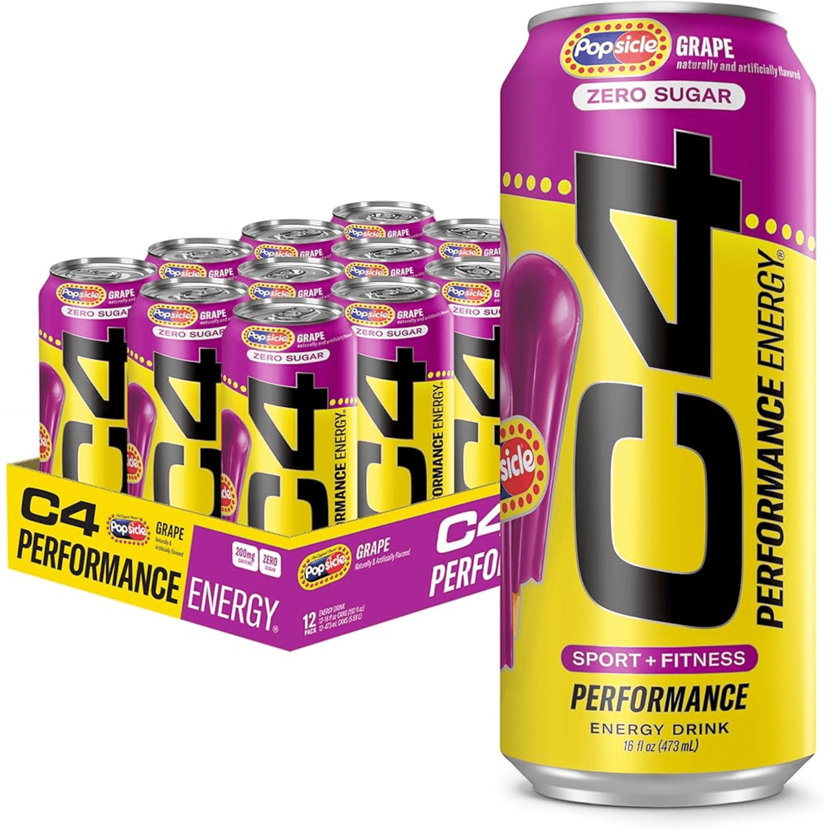C4 Energy, 12ct size, Grape Popsicle flavor