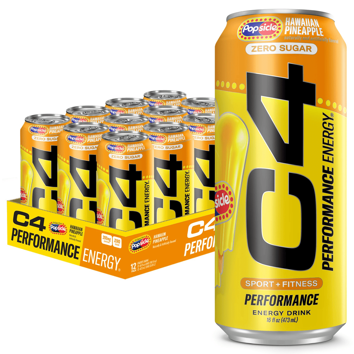 C4 Energy, 12ct size, Hawaiian Popsicle flavor