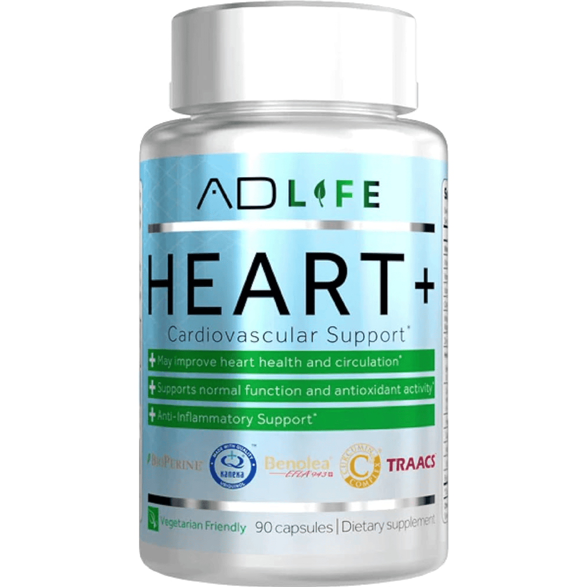 Project AD Heart Plus supplement, front of container