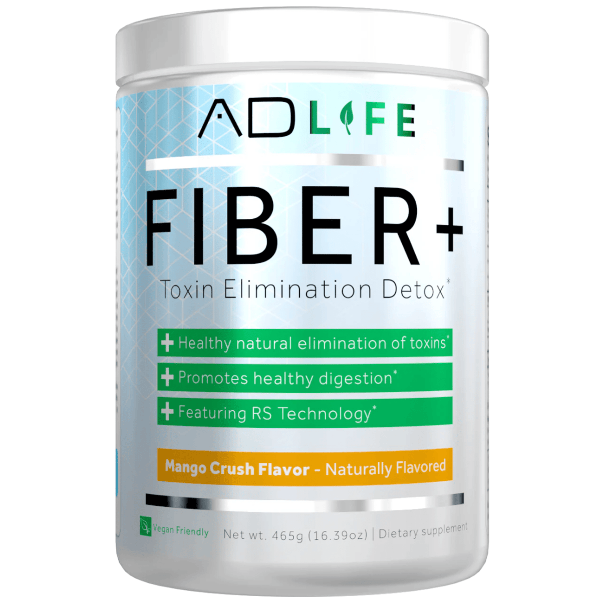 Project AD Fiber+ supplement, front of container