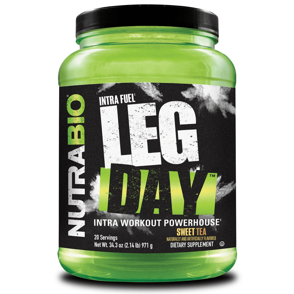 NutraBio Leg Day carbohydrate powder, Sweet Tea flavor