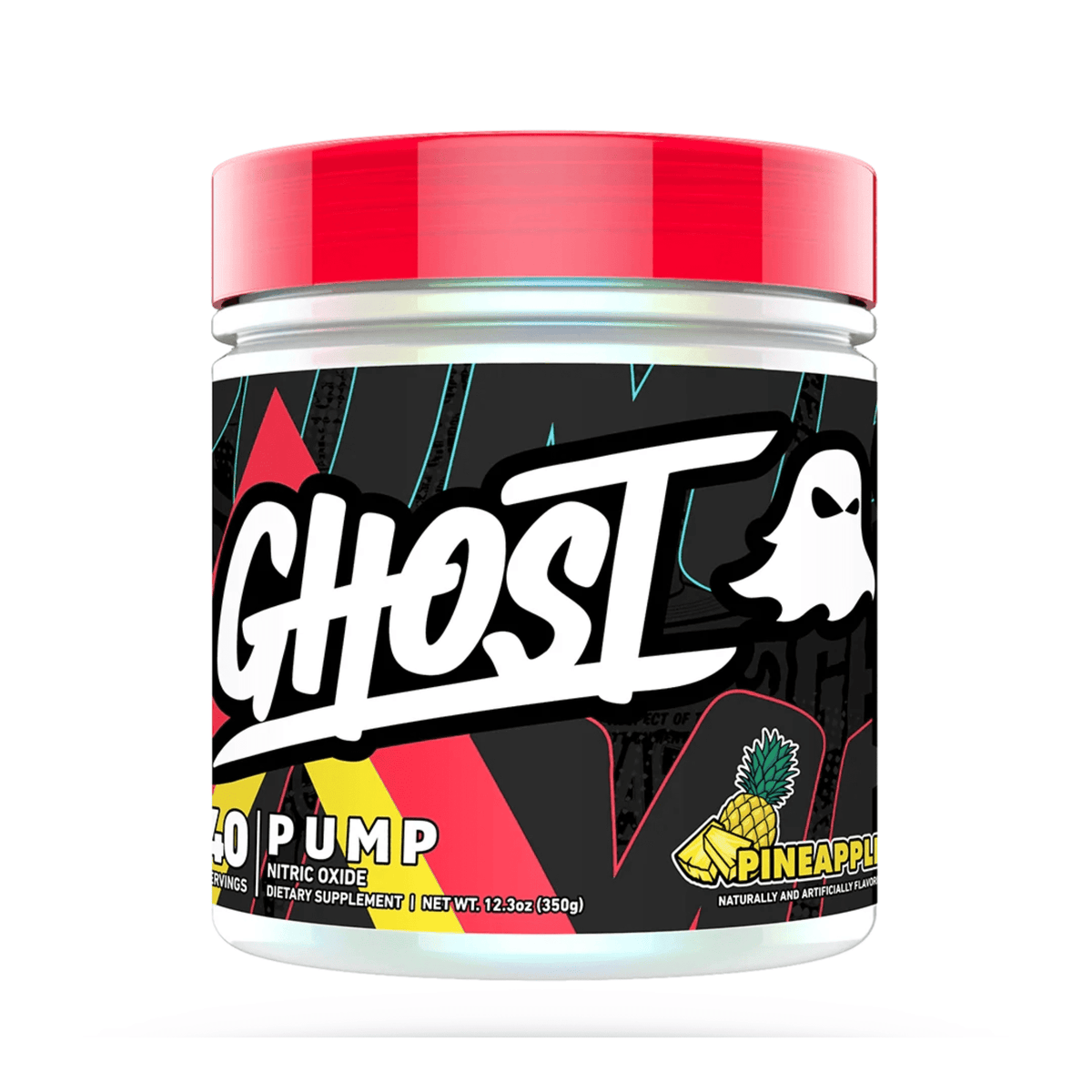 GHOST Pump V2 pump powder, front of container
