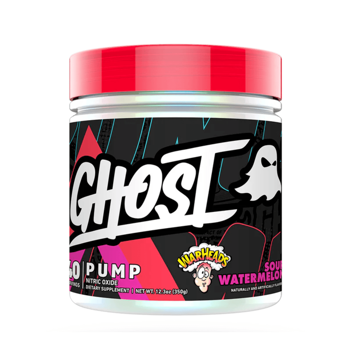 GHOST Pump V2 stim-free pump powder, Warheads Watermelon flavor