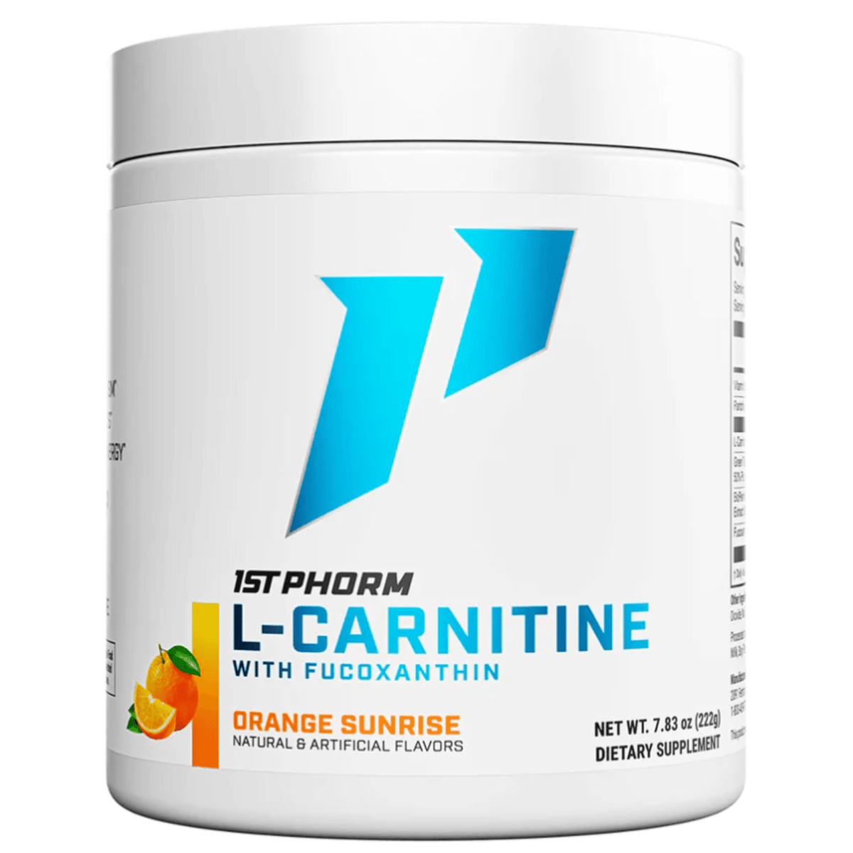 1st Phorm L-Carnitine w/ Fucoxanthin fat burner, Orange Sunrise flavor