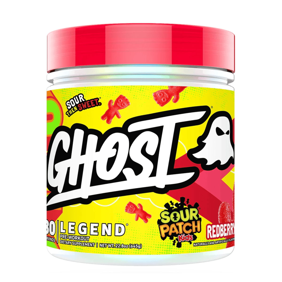 GHOST Legend Pre-Workout, Sour Patch Redberry flavor