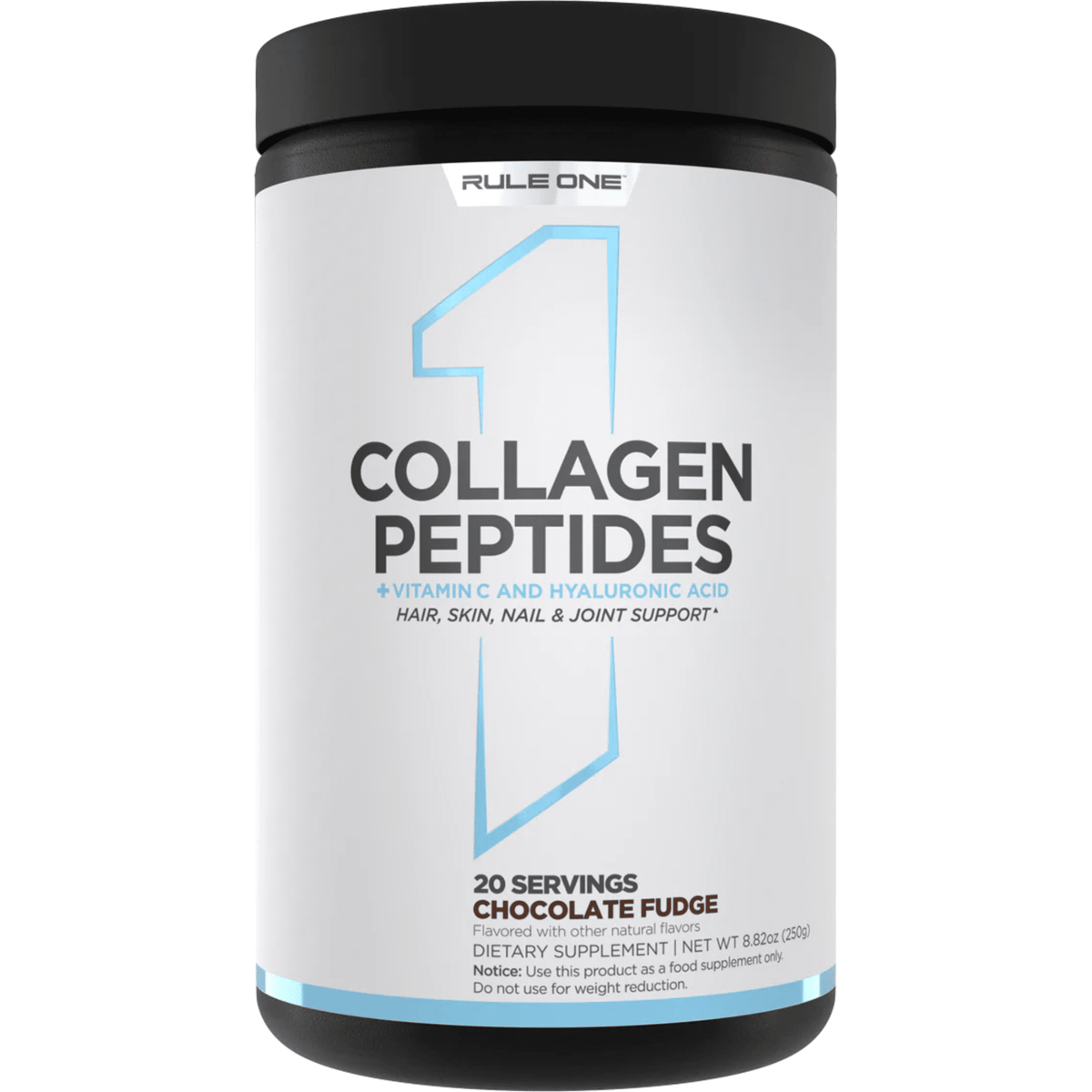 Rule 1 Collagen Peptides protein powder, 20sv size, Chocolate Fudge flavor