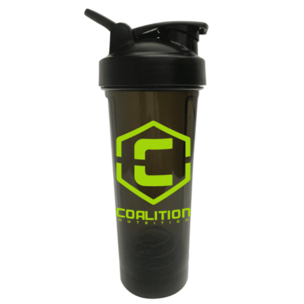 Coalition Nutrition Titan Shaker apparel, Black & Bright Green colorway