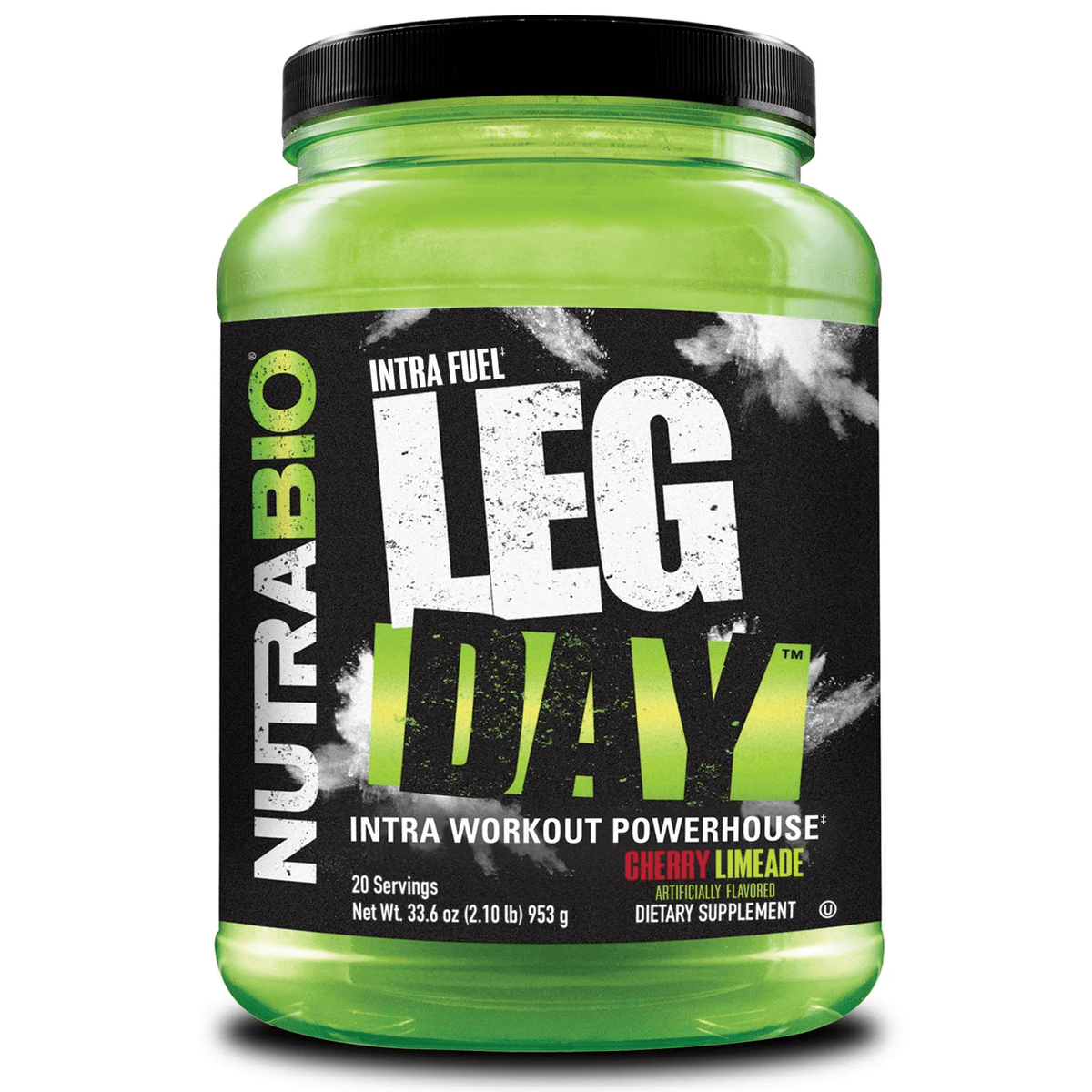 NutraBio Leg Day carbohydrate powder, Cherry Lime flavor