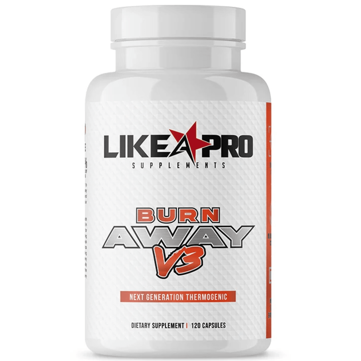 Like A Pro Supplements Burn Away, front of container