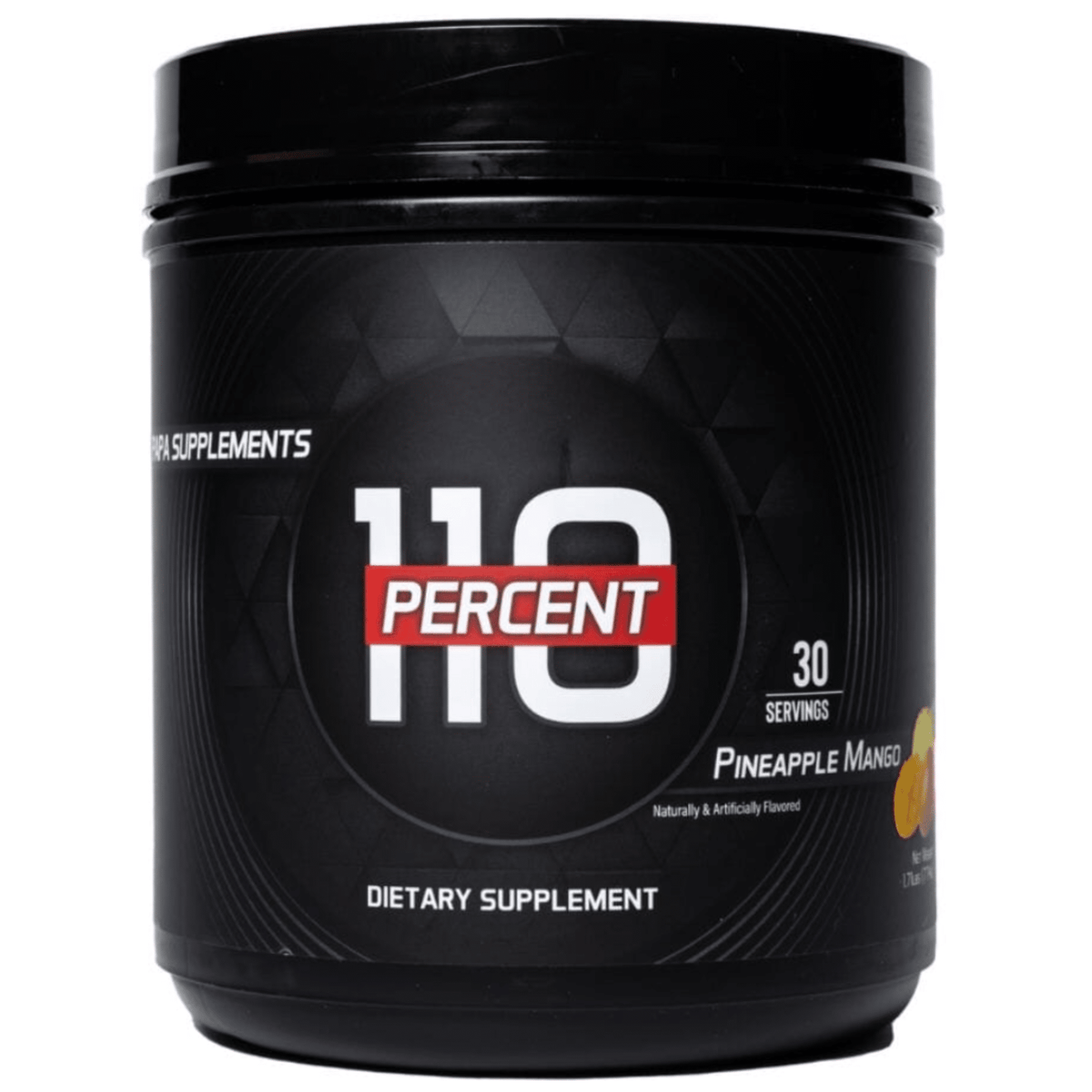 110 Percent Pre Workout, Pineapple Mango flavor