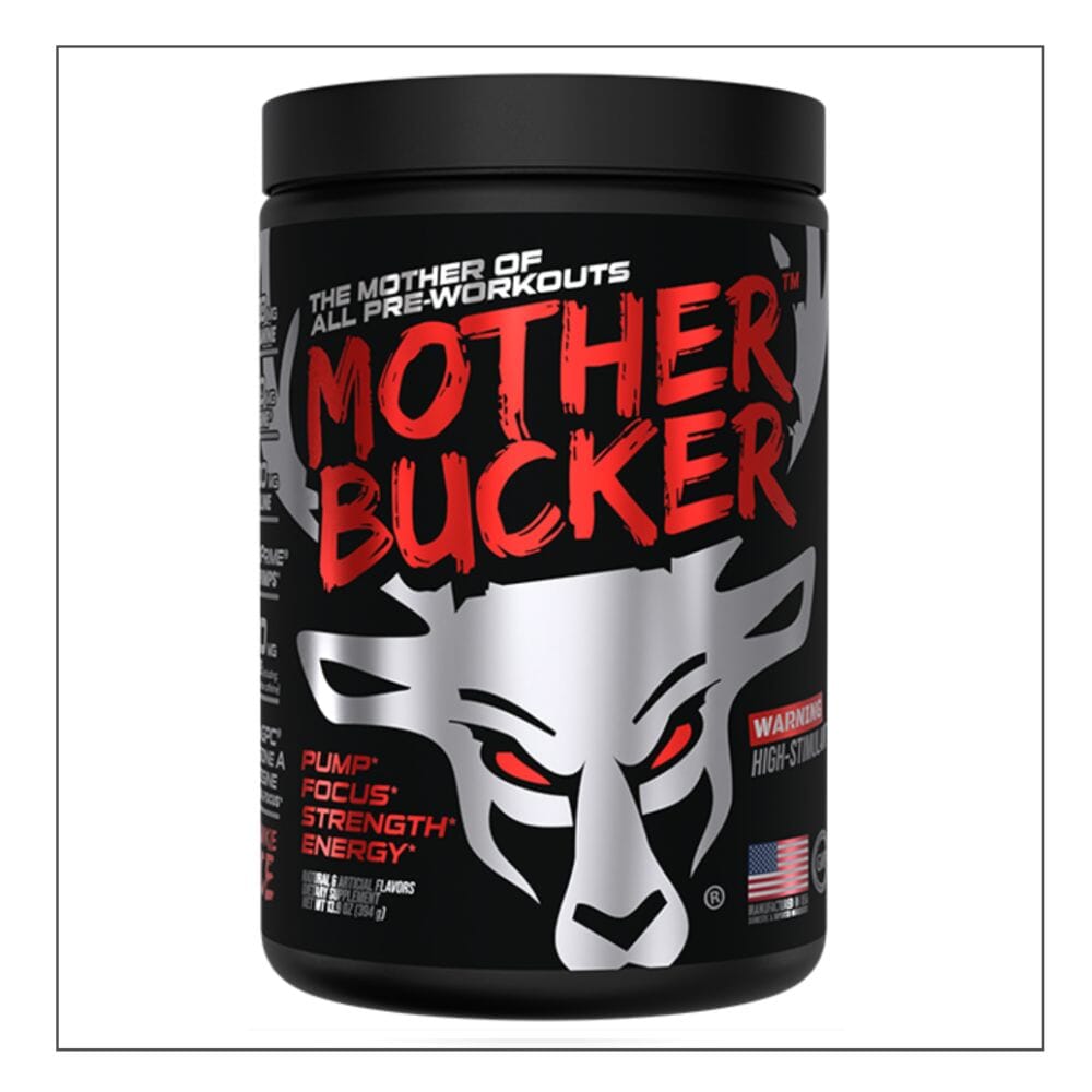 Das Labs Bucked Up Mother Bucker Pre Workout, Gym Junkie Juice (Red Razz / Orange) flavor