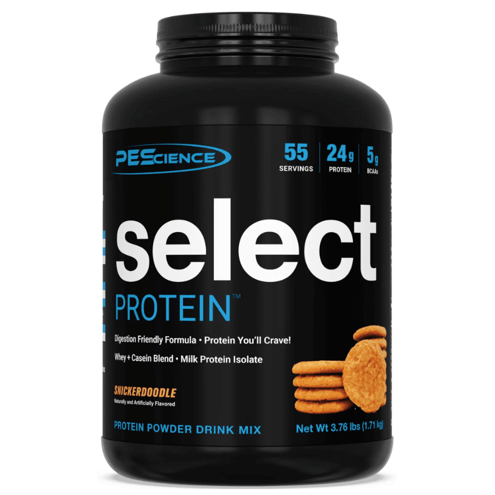 PES Select protein powder, 4lb size, Snicker Doodle flavor