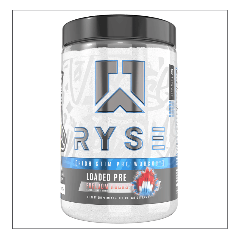 Ryse Loaded Pre Workout, Freedom Rocks flavor