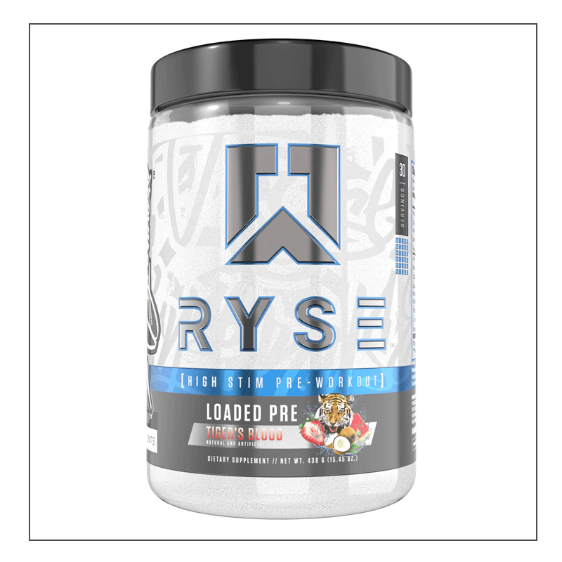 Ryse Loaded Pre Workout, TIger's Blood flavor